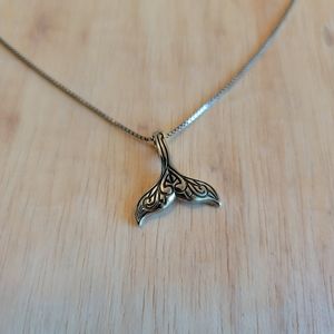 925 Sterling Silver Mermaid Tail Necklace